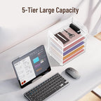 2 Pack 5-Tier White Desk Organizer - Image 6