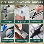 14 Pcs Crevice Cleaning Brush Set – Hard Bristle Cleaning Tools - Image 8