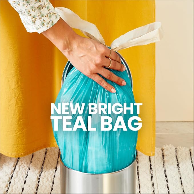 Glad Small Trash Bags 4 Gallon, Febreze Bahama Bliss Garbage Bags, Odor - Image 5