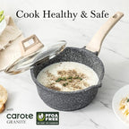 CAROTE 1.5Qt & 3.0Qt Sauce Pan Sets - Image 6