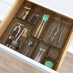 StorMiracle 23 PCS Clear Plastic Drawer Organizers Set, 4 Size Desk Drawer - Image 6