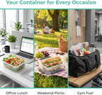 YORY 7 cup Plastic Food Storage Containers - Image 7