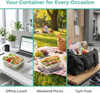 YORY 3 cup Plastic Food Storage Containers - Image 7