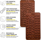 Anaeat Silicone Letter and Number Chocolate Molds, 2 Pack Alphabets & Numbers - Image 5