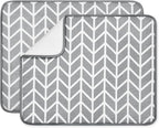 SUBEKYU Dish Drying Mat for Kitchen Counter, Absorbent Microfiber Dishes by SUBEKYU
