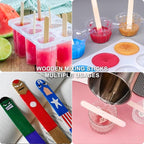 LET'S RESIN Epoxy Mixing Cups Kit, 30ml Disposable Measuring Cups, 50 Wooden - Image 5
