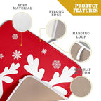 Xmas Dish Drying Mat for Kitchen Counter Cute Reindeer Holiday Snowflake - Image 4
