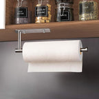 VAEHOLD Self Adhesive Paper Towel Holder Under Cabinet Mount, Wall Mounted - Image 5