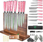 FULLHI 15pcs Japanese Knife Set by ExpertForPortableAndButcherKnifeSet