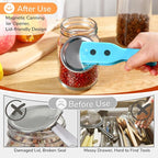 2 Pack 2-IN-1 Ring Pull Can Opener and Canning Jar Opener - Image 4