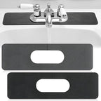 Tioncy 2 Pcs Faucet Mat Sink Splash Guard Oval-hole Oval Splash Pad by Tioncy