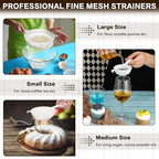 3 Pcs Plastic Nylon Mesh Strainer Colander - Image 6