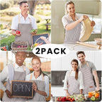 BeLuyi 2 Pack Adjustable Bib Apron - Image 6