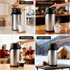 TOMAKEIT Airpot Coffee Carafe for Keeping Hot, 102oz/3L Coffee Dispenser Thermal - Image 7
