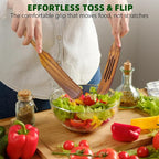 5 PCS Wooden Spatula for Cooking, Natural Teak Wooden Utensil Set, Non-Toxic - Image 5