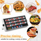 Relaxweex 1 Pack Commercial 12 Channel Digital Kitchen Timer, Wall Mount or - Image 7