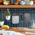 KitchenAid Albany Pot Holder 2-Pack Set, Charcoal Grey - Image 2