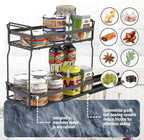Pull Out Spice Rack Organizer for Inside Kitchen Cabinets, Heavy Duty Slide Out - Image 5