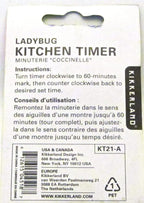 Kikkerland Ladybug Kitchen Timer, 5.7 x 5.7 x 4.4 cm - Image 6