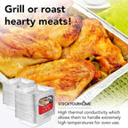 Stock Your Home Aluminum Pans 9x13 Disposable Foil Baking Pans - Image 7