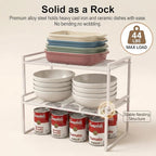 Set of 2 Cabinet Organizers 16.1''W 44 LBS Load Capacity Heavy Duty Kitchen - Image 5