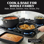 Granitestone Ceraluxe 20 Pc Ceramic Cookware Set Nonstick, Complete Pots and - Image 7