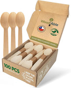 Disposable Wooden Cutlery Set by WoodAble