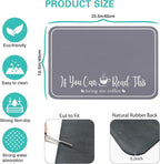Coffee Bar Mat for Countertops 23inx15in, Absorbent Hide Stain Anti-Slip Cafe - Image 5