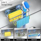 3-in-1 Kitchen Sink Caddy Organizer - Image 2
