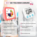 Visual Timer for Kids 60 Minute, Fruit Themed Silent Countdown Clock for Girls - Image 8