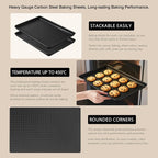 2-Pack Commercial & Home Baking Sheet Pans - Image 3