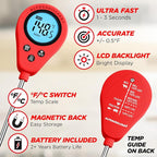 Alpha Grillers Instant Read Meat Thermometer, Digital Food Thermometer - Image 2