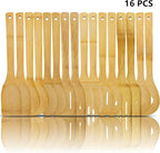 DEAYOU 16 PCS Bamboo Kitchen Utensils, Wood Spoons Spatula Set - Image 3