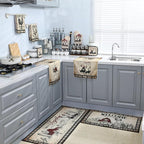 Fourluoo 10 Pcs Barn Chicken Kitchen Dish Towels Rugs Oven Mitts and Pot - Image 7