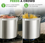 Nutrichef Stainless Steel Cookware Stockpot, 35 Quart Heavy Duty Induction Soup - Image 4