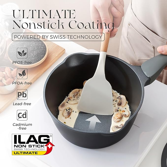 PRICUSIS Ceramic Nonstick Saucepan - Image 3