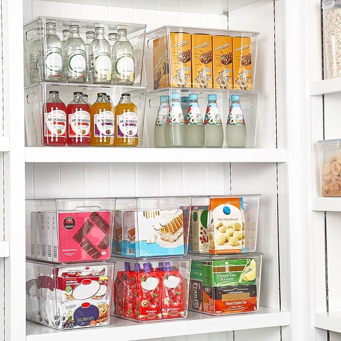 Vtopmart 4 Pack Clear Stackable Storage Bins - Image 4