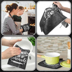 Leinuosen 8 Pcs Kitchen Towels and Oven Mitts Sets Pot Holders Dishcloths Set - Image 4