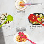 E-far 10 Pcs Silicone Cooking Utensils Set, Heat Resistant Kitchen Utensil Set - Image 3