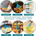 E-far Silicone Cooking Utensils Set, Silicone Kitchen Tools - Image 3