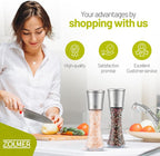 ZOLMER® Premium Stainless Steel Salt and Pepper Grinder Set manual | Adjustable - Image 7