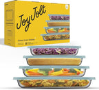 JoyJolt 8-Piece Borosilicate Glass Oven Dishes - Image 8