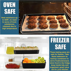 E-far 6-Piece Bakeware Sets, Nonstick Stainless Steel Baking Pans Set - Image 7