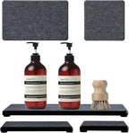 3PCS Water Absorbing Soap Dish Sponge Holder, Diatomite Stone Drying Tray Mat - Image 3