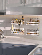 Spice Rack Wall Mount with Hooks - Image 4