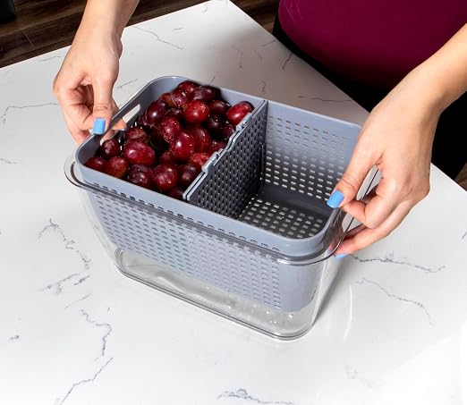 Kitchen Spaces Colander Bin, Produce Saver, Fridge Organizer - Image 2