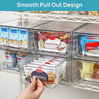 Vtopmart 4 Pack Stackable Storage Drawers, Easily Assemble - Image 7