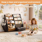 HAVLOTII Kids Bookshelf and Toy Storage - Image 5