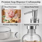 Glass Soap Dispenser Bottle - Image 3