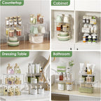 Delamu Clear Kitchen Cabinet Organizer, Stackable Cabinet Shelf - Image 8